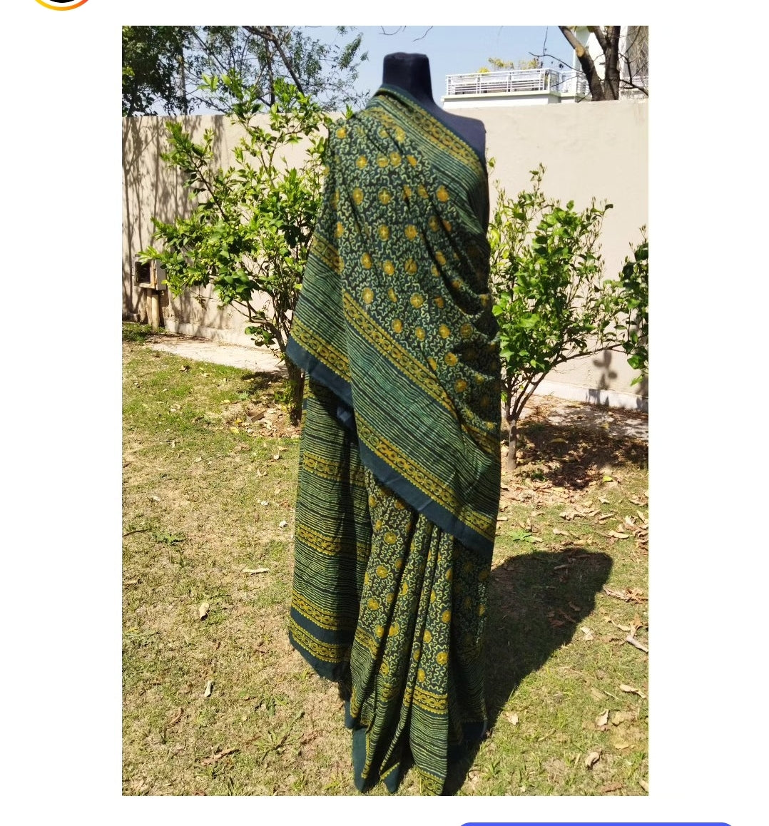 Ajrak Saree