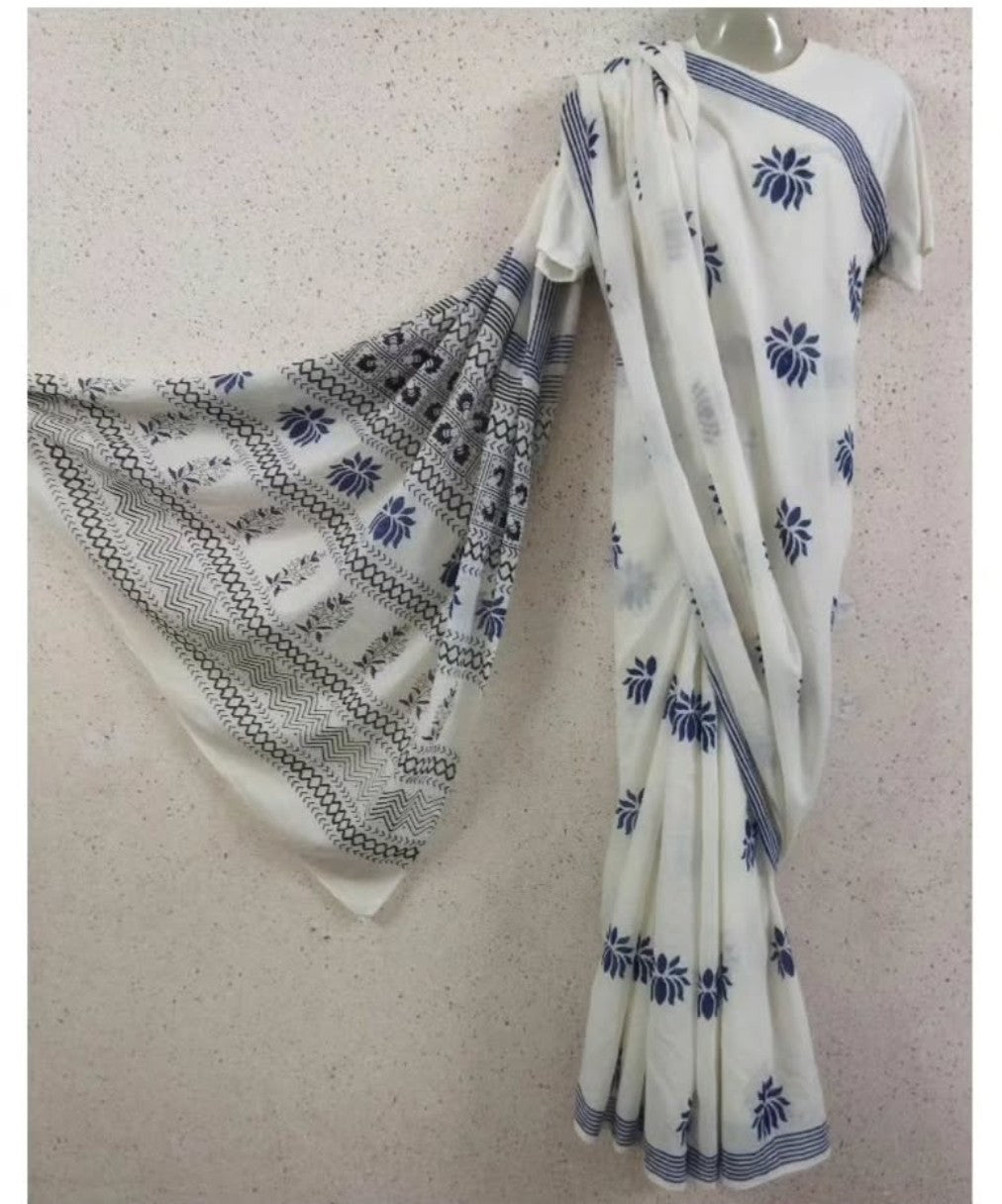 Ajrak Saree